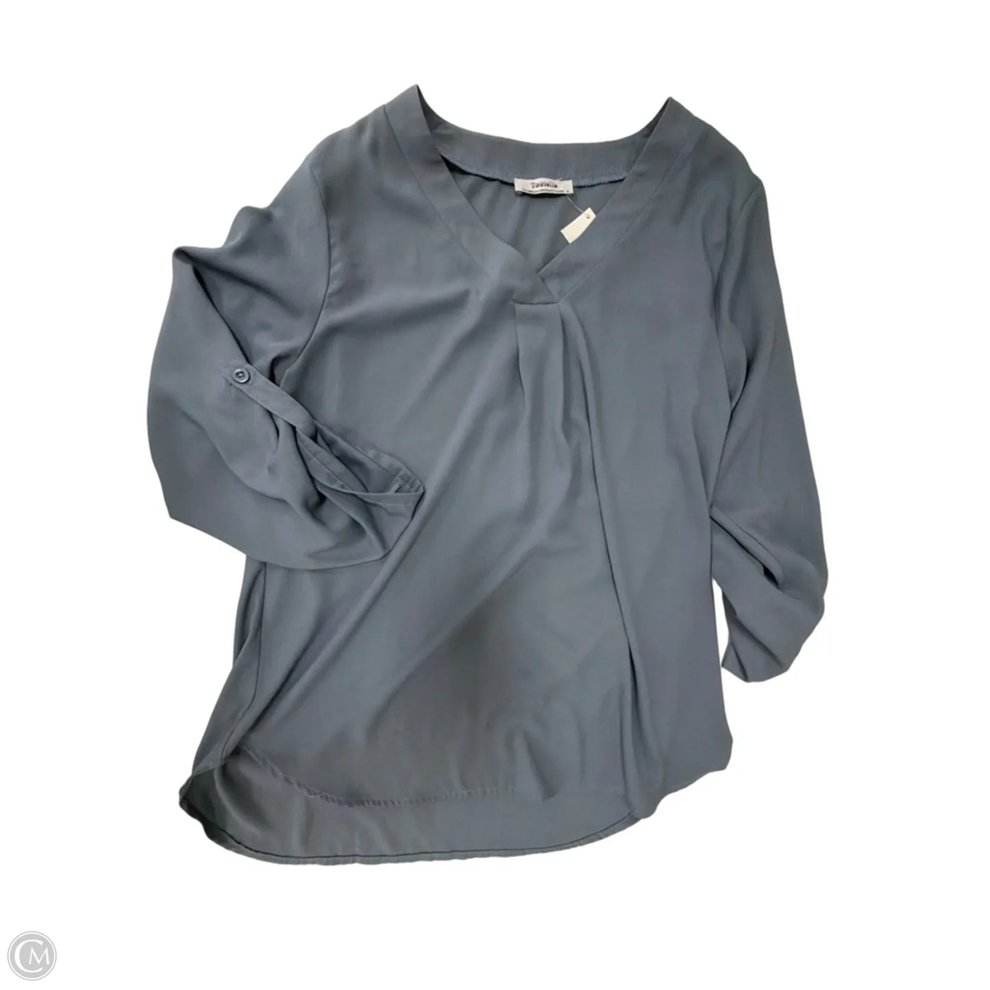 Top Long Sleeve By Clothes Mentor In Grey, Size: M