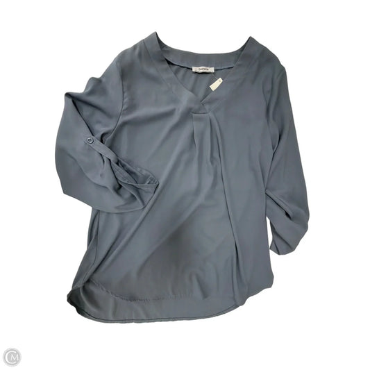 Top Long Sleeve By Clothes Mentor In Grey, Size: M