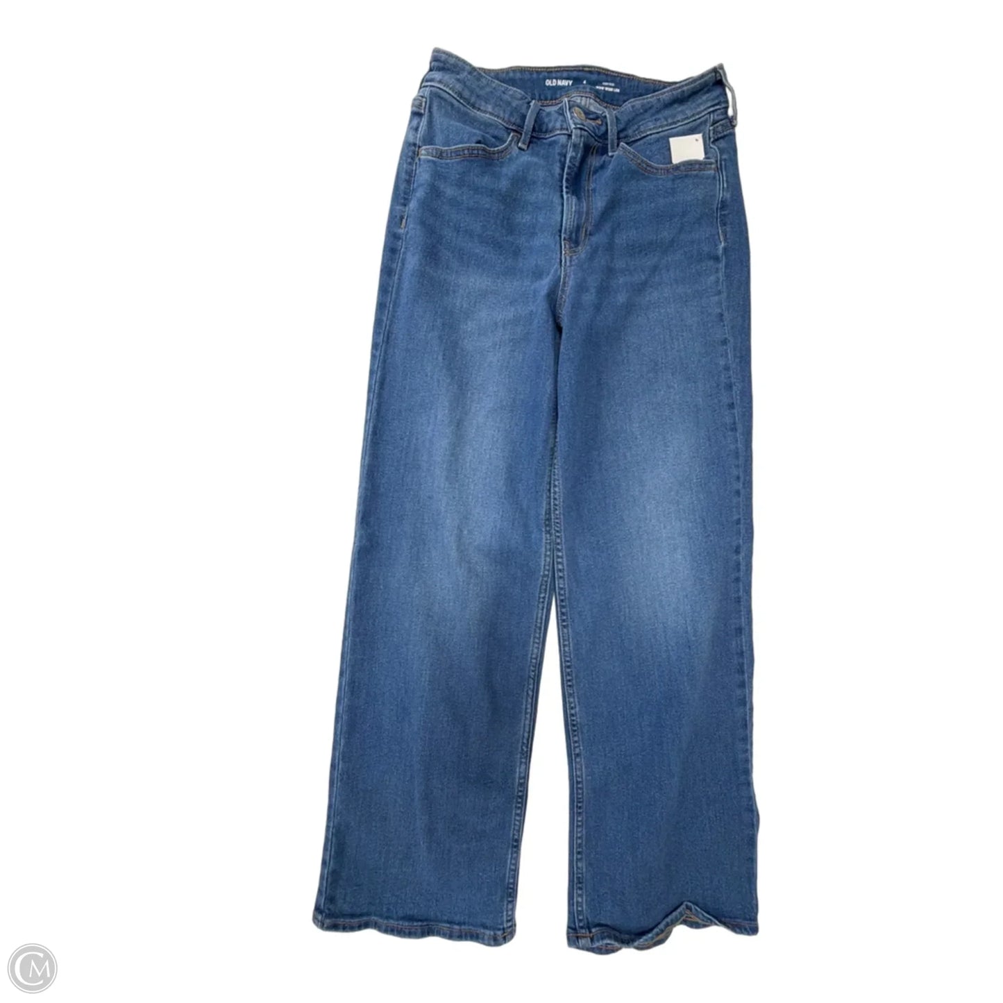 Jeans Wide Leg By Old Navy In Blue Denim, Size: 4p