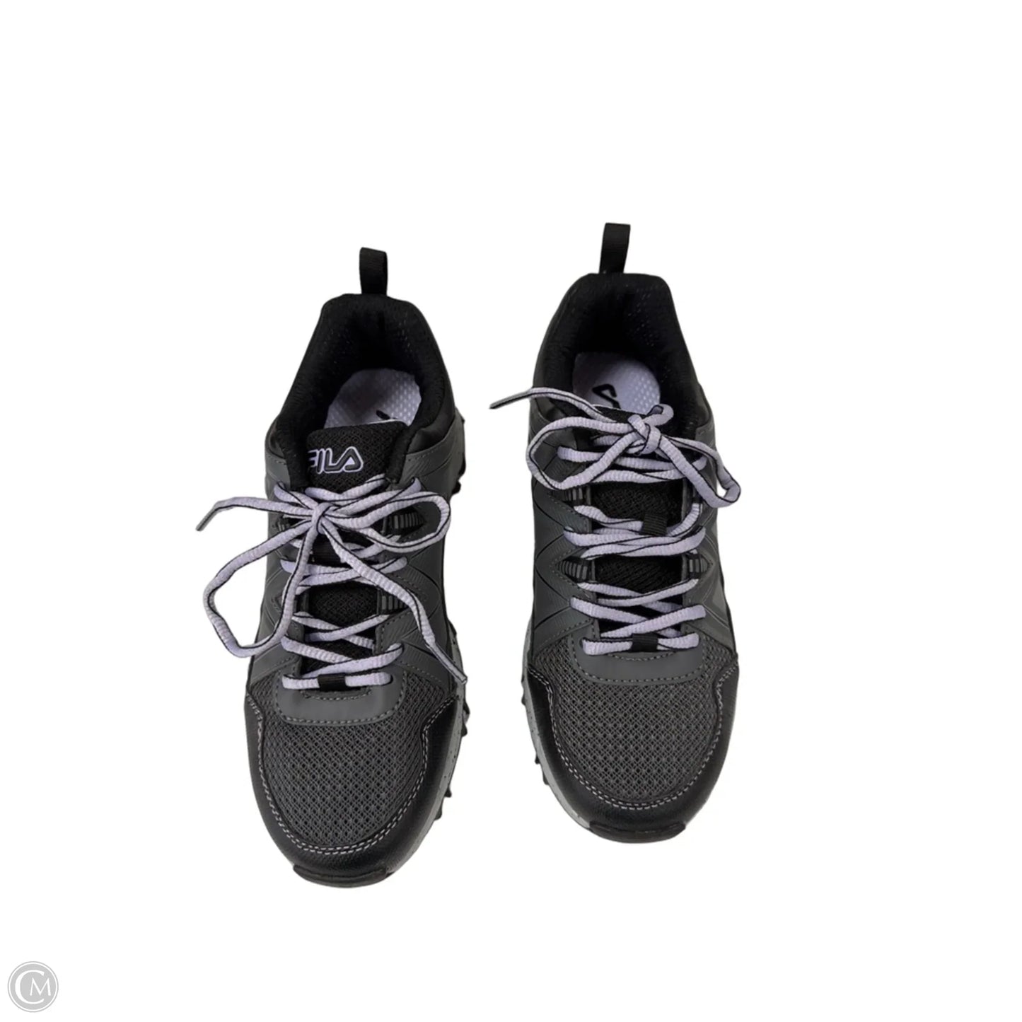 Shoes Athletic By Fila In Black & Grey, Size: 7