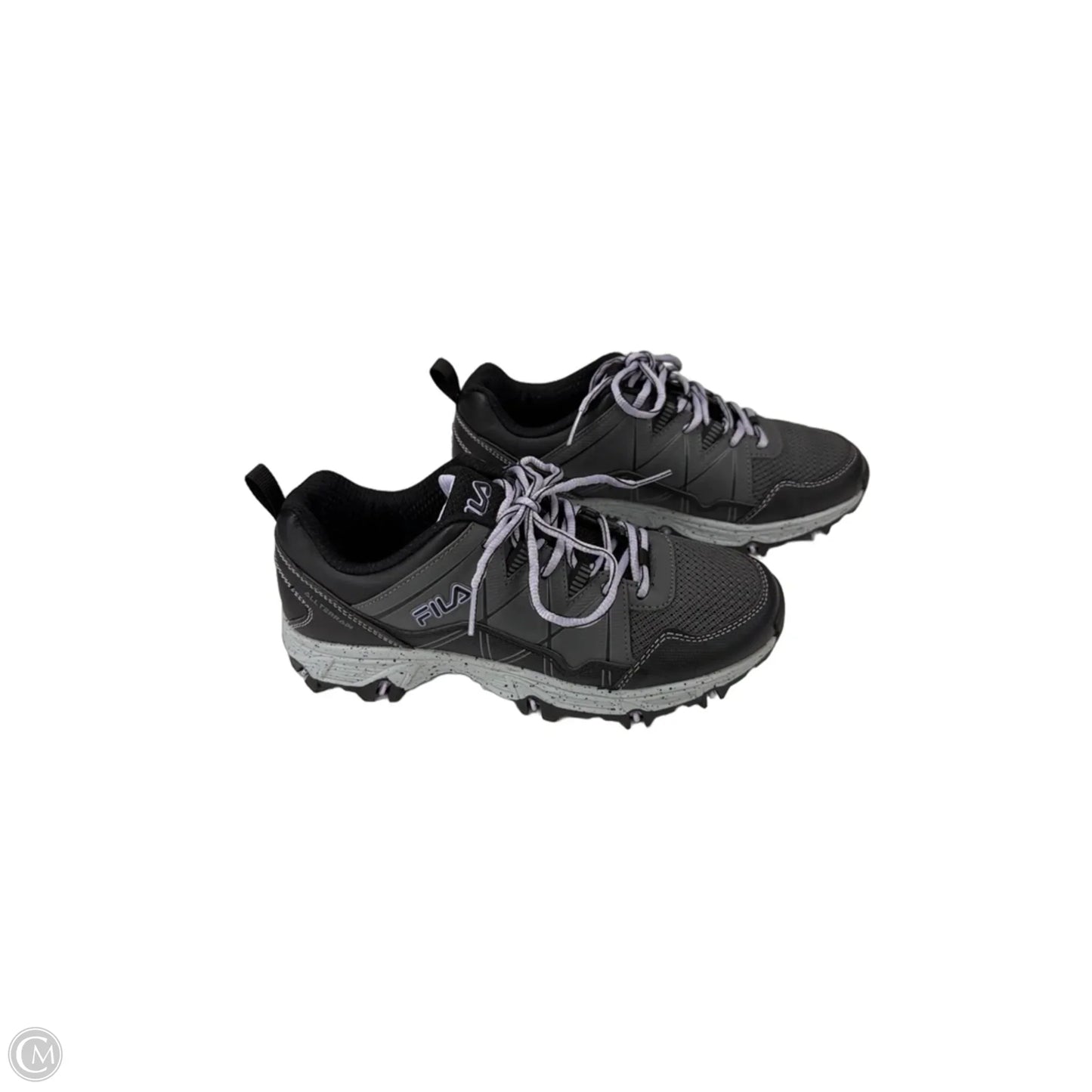 Shoes Athletic By Fila In Black & Grey, Size: 7