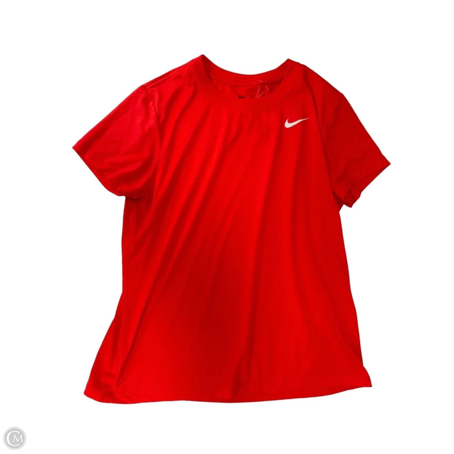 Athletic Top Short Sleeve By Nike Apparel In Orange, Size: Xl