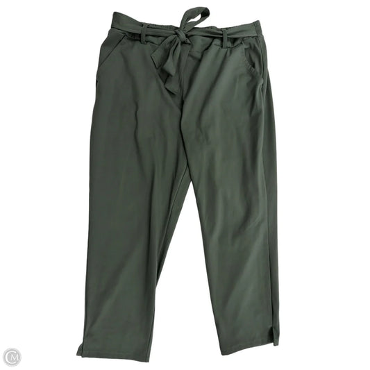Pants Cropped By Nicole Miller In Green, Size: 14
