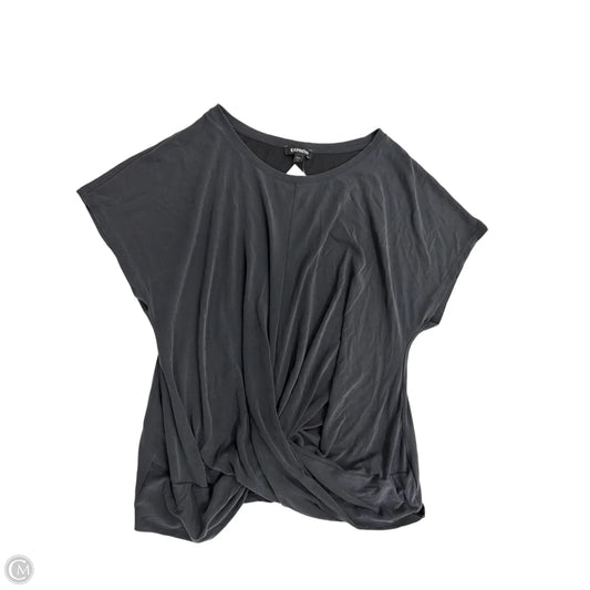 Top Short Sleeve By Express In Grey, Size: Xl