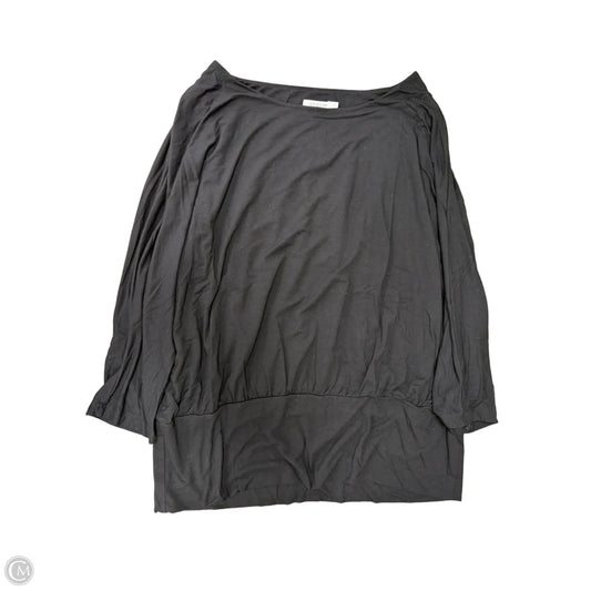 Top 3/4 Sleeve By Chicos In Black, Size: 1x