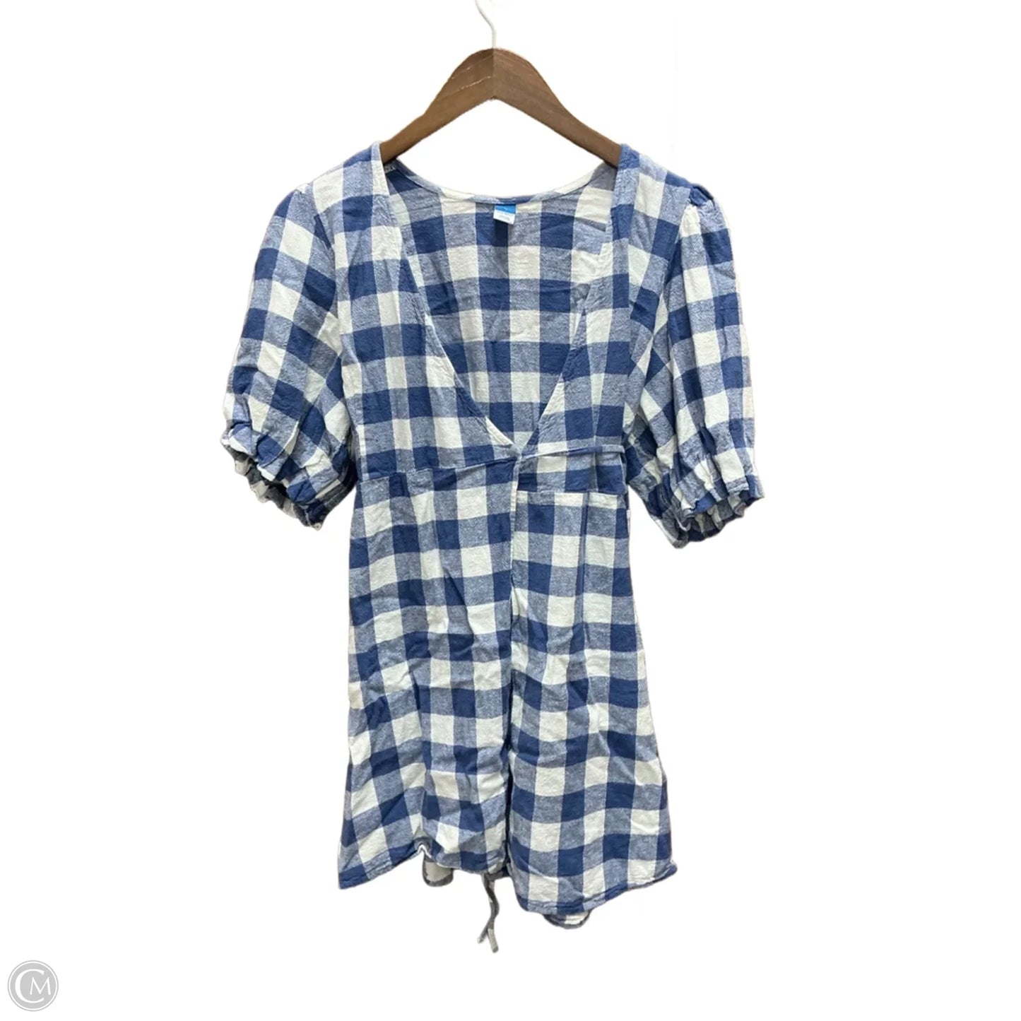 Dress Casual Midi By Old Navy In Checkered Pattern, Size: M