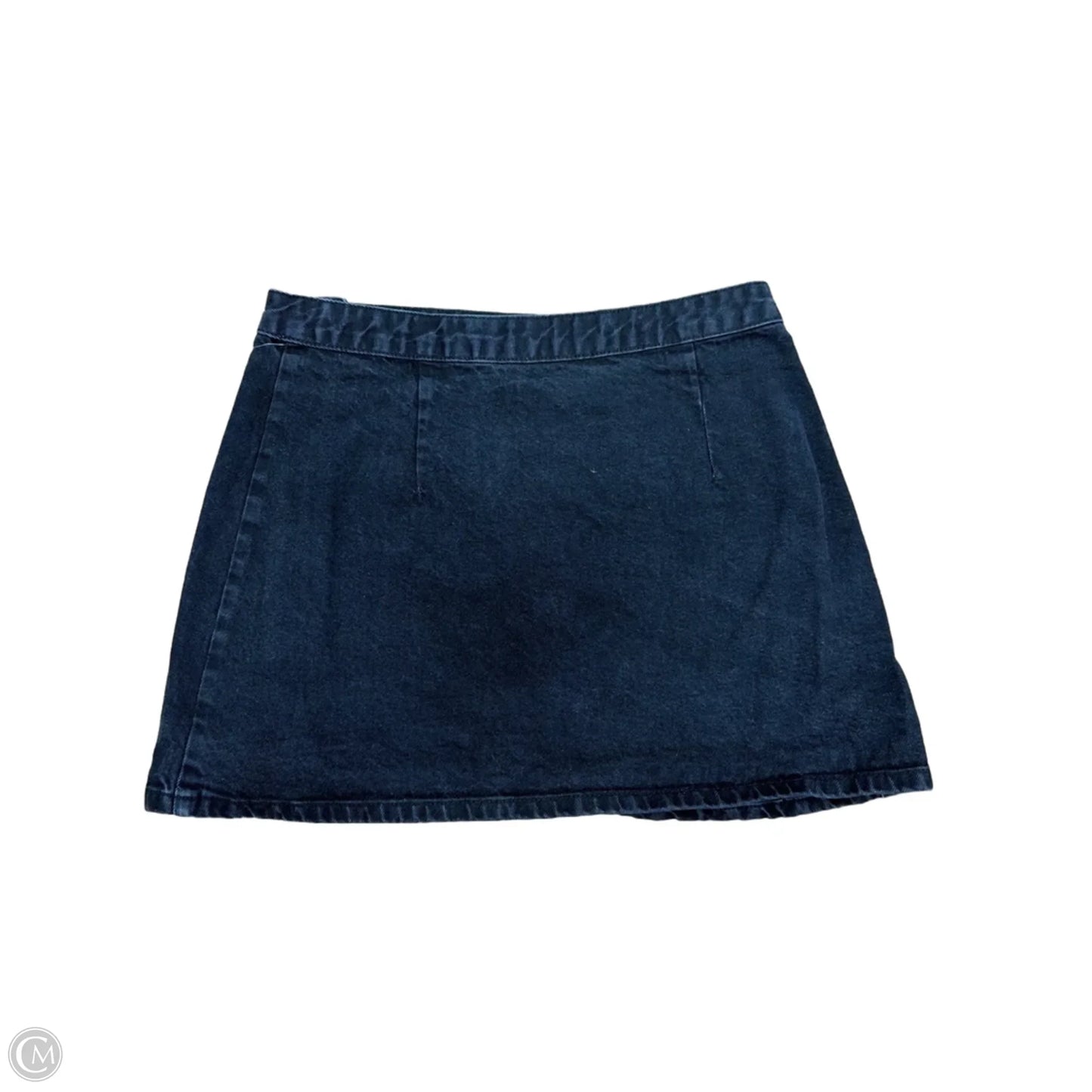 Skirt Mini & Short By Asos In Black Denim, Size: 10