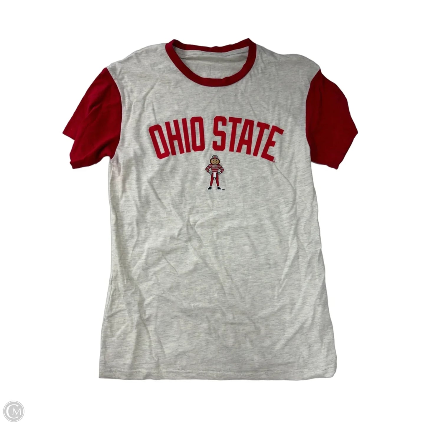 Top Short Sleeve By pro edge In Grey & Red, Size: M