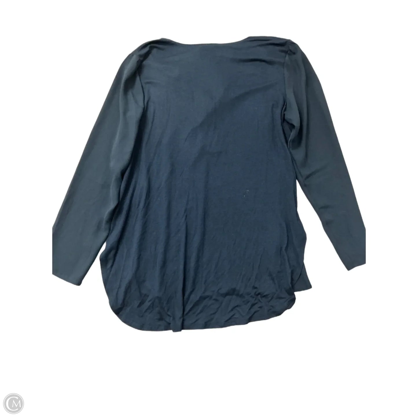 Top Long Sleeve By alex and lili  In Navy, Size: L