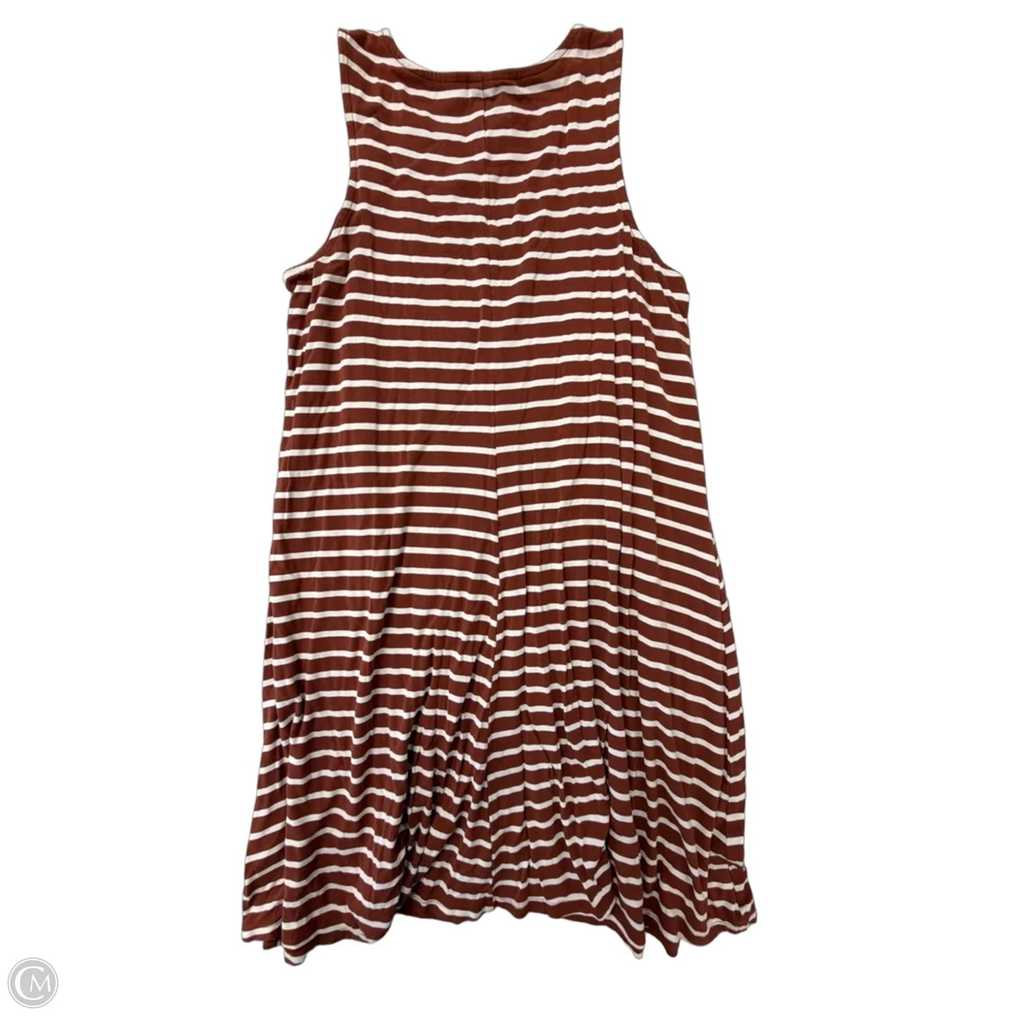 Dress Casual Midi By Old Navy In Striped Pattern, Size: M