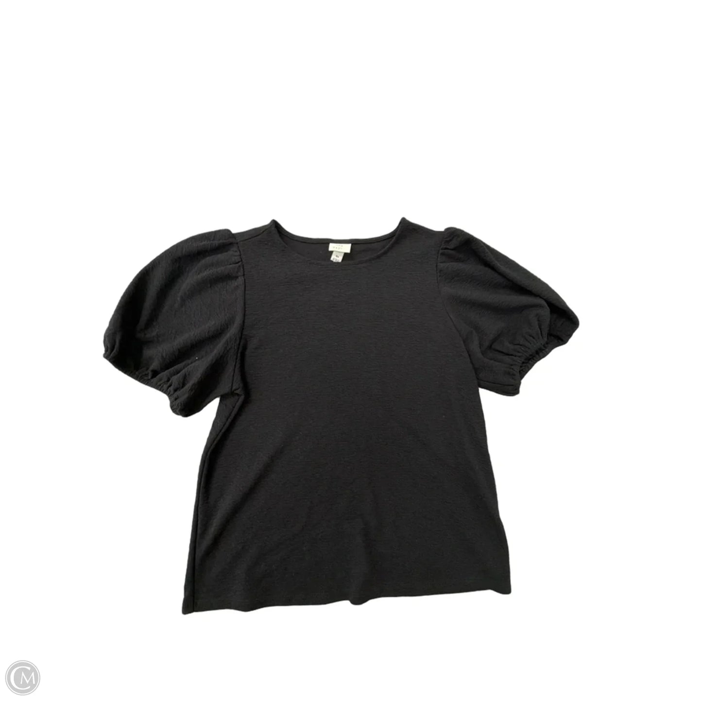 Top Short Sleeve By A New Day In Black, Size: Xs