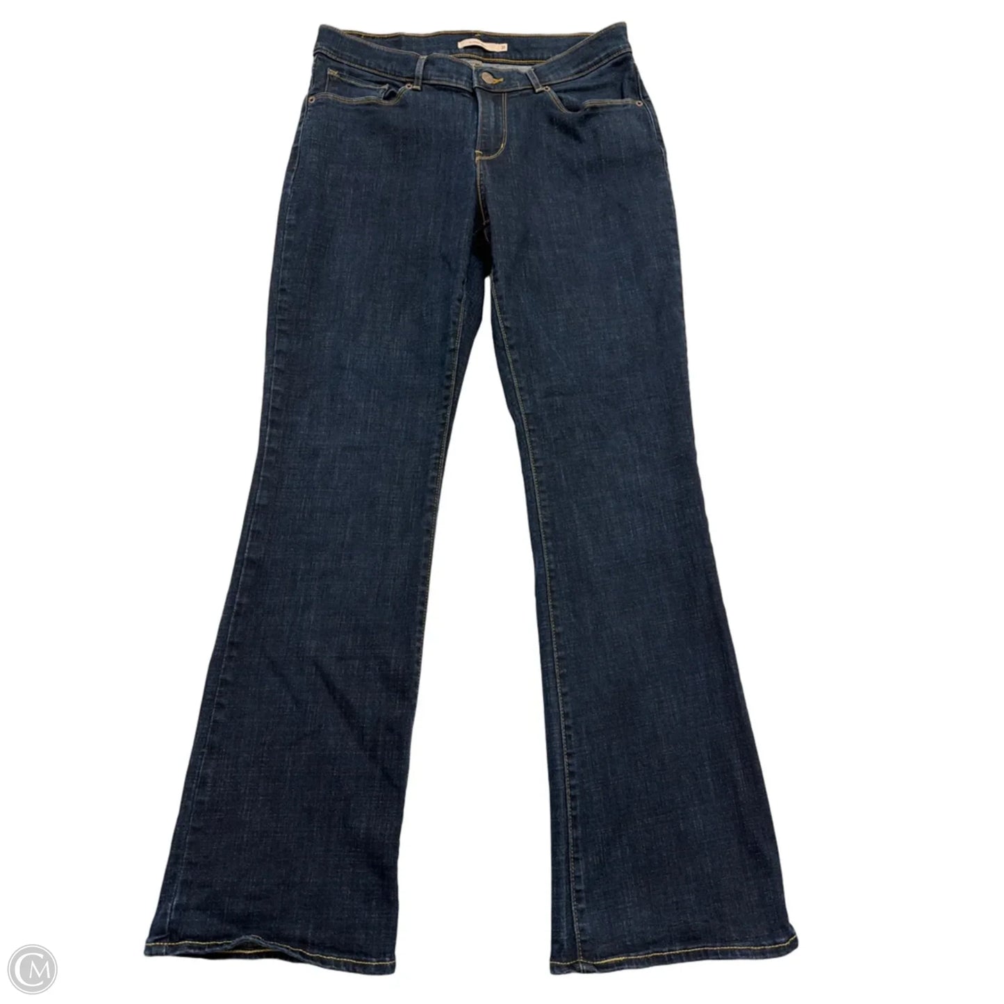 Jeans Boot Cut By Levis In Blue Denim, Size: 10