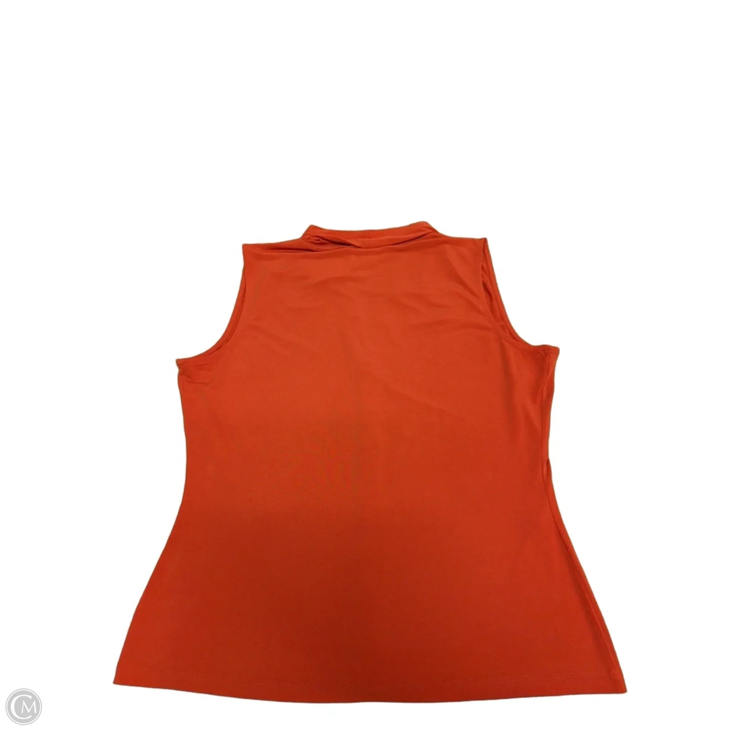 Top Sleeveless By Calvin Klein In Orange, Size: M
