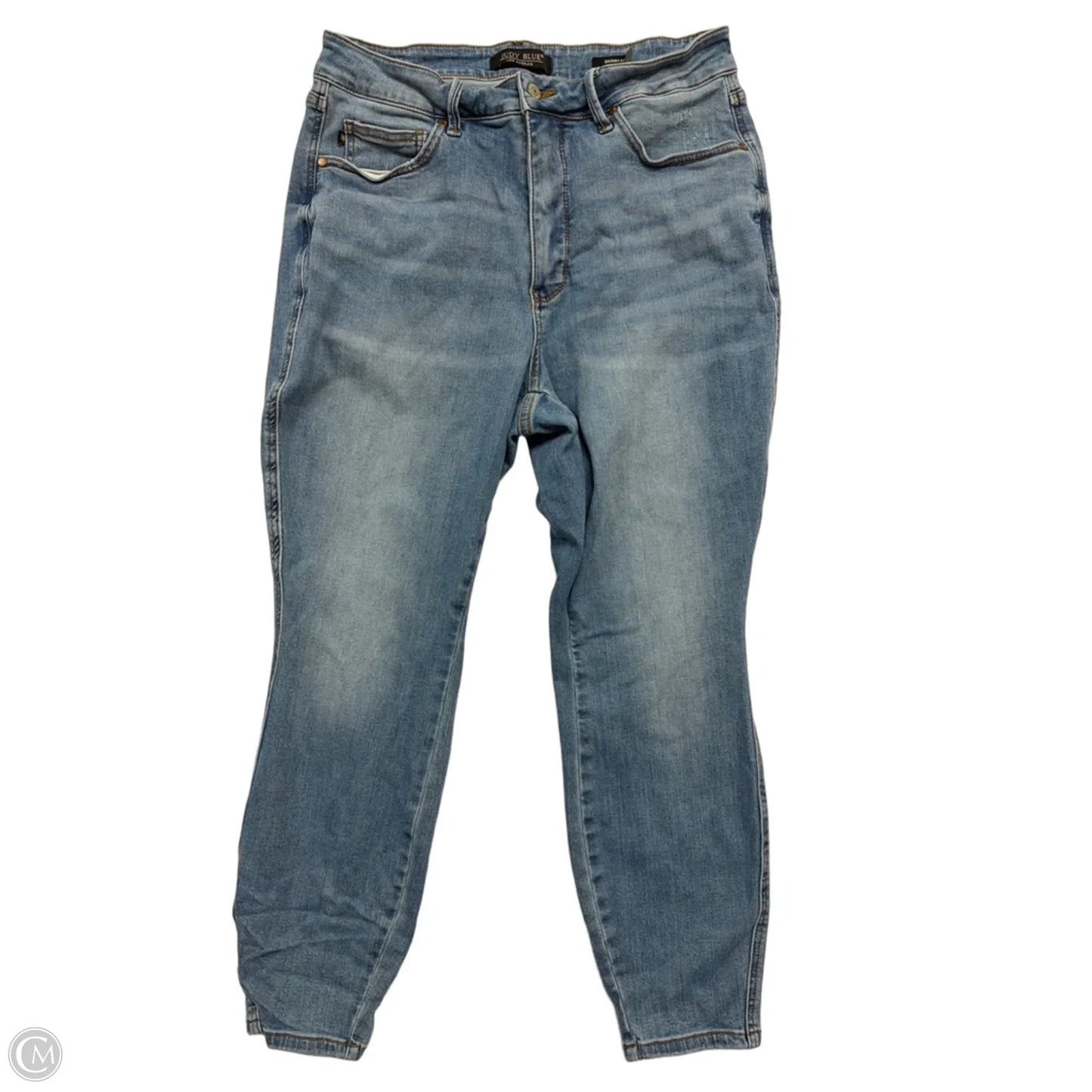 Jeans Skinny By Judy Blue In Blue Denim, Size: 16