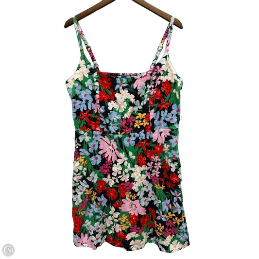 Dress Casual Short By Old Navy In Floral Print, Size: Xl