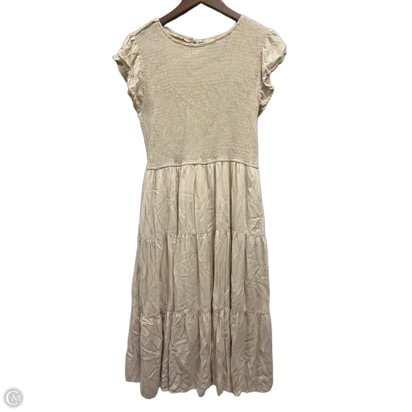 Dress Casual Maxi By Clothes Mentor In Tan, Size: Xl