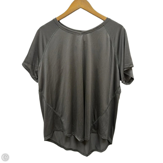 Athletic Top Short Sleeve By Tek Gear In Black, Size: 1x