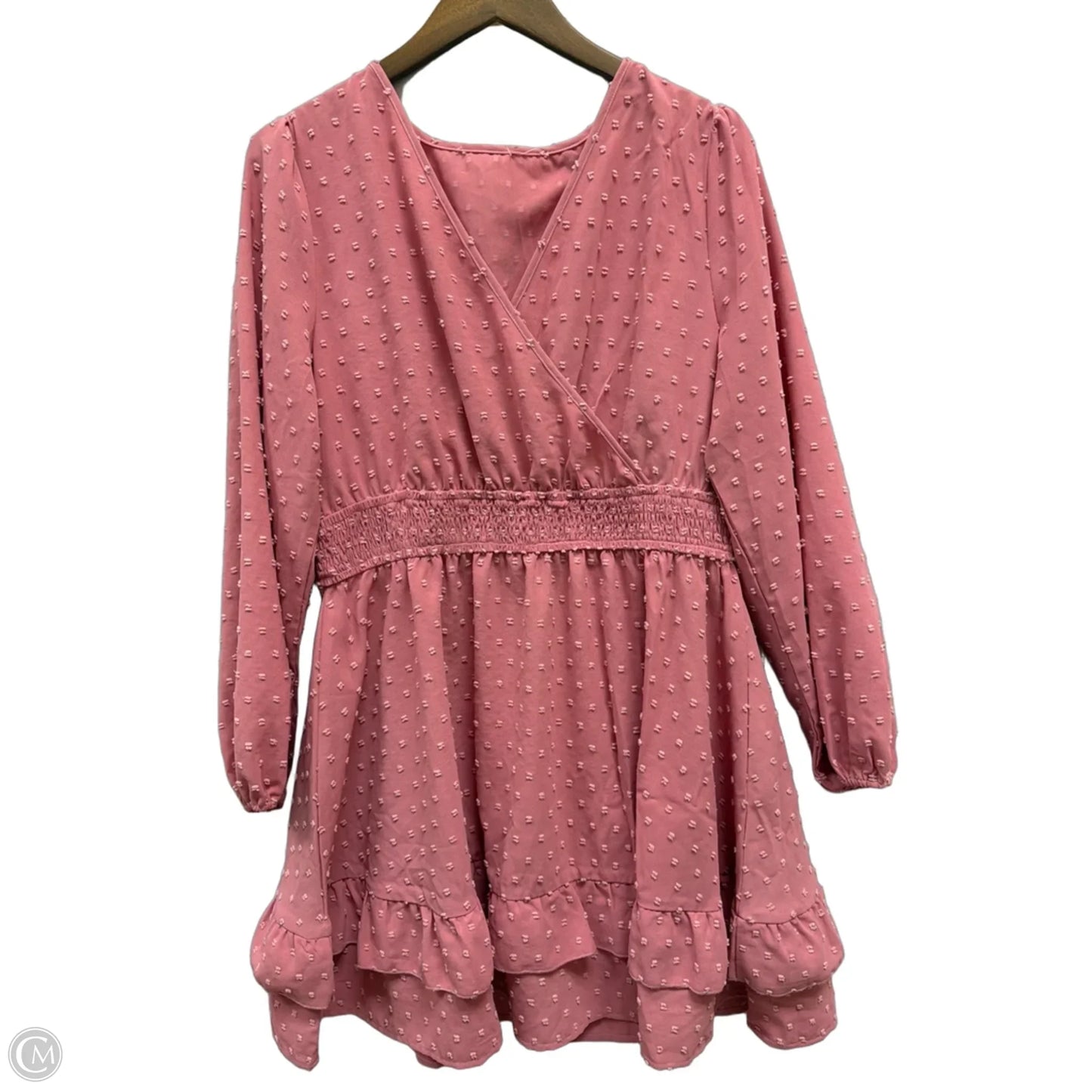 Dress Casual Short By Clothes Mentor In Pink, Size: Xl
