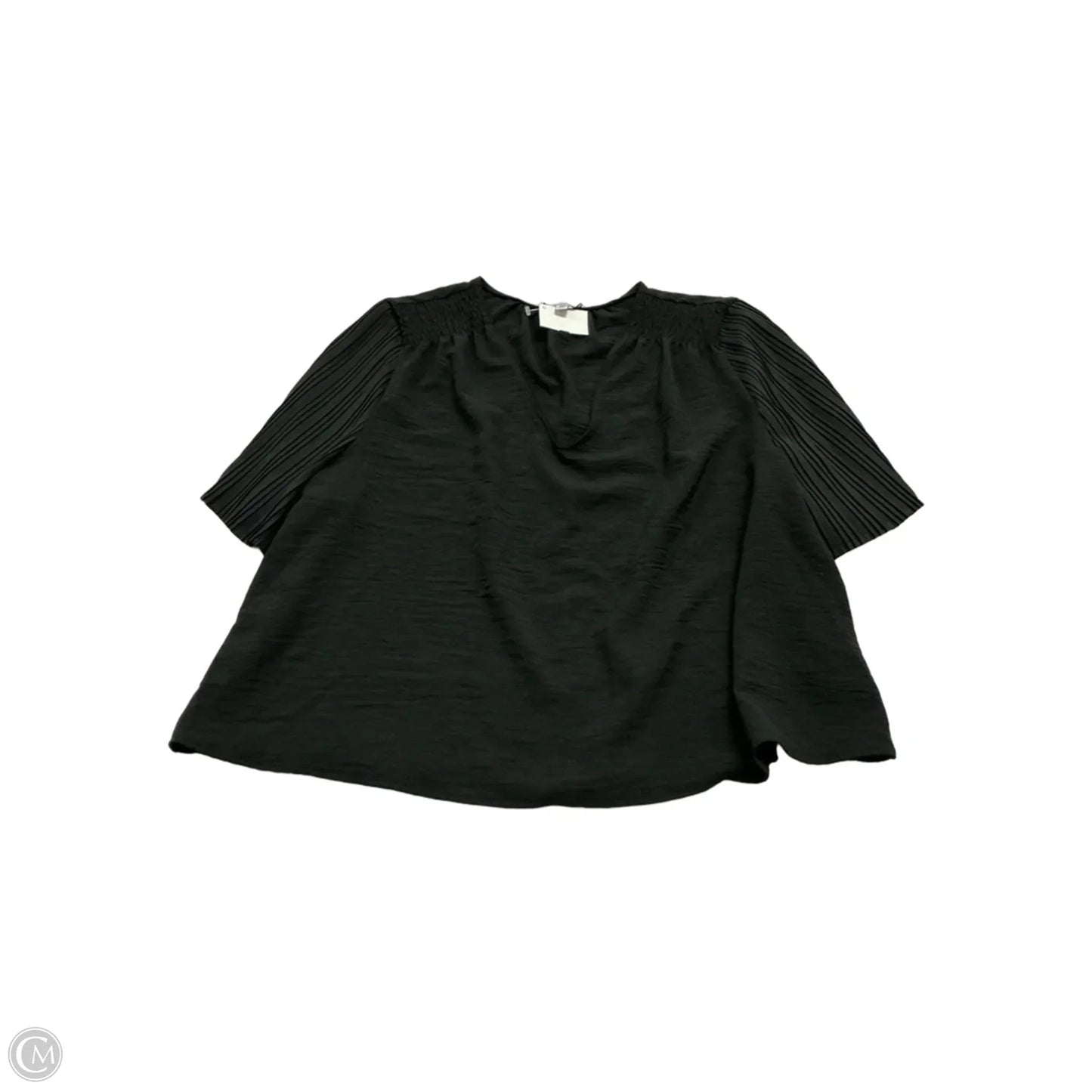 Top Short Sleeve By Ophelia Roe In Black, Size: 3x