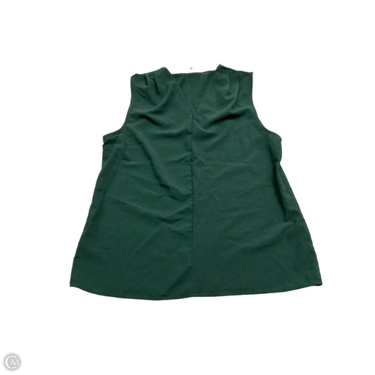 Top Sleeveless By Clothes Mentor In Green, Size: L