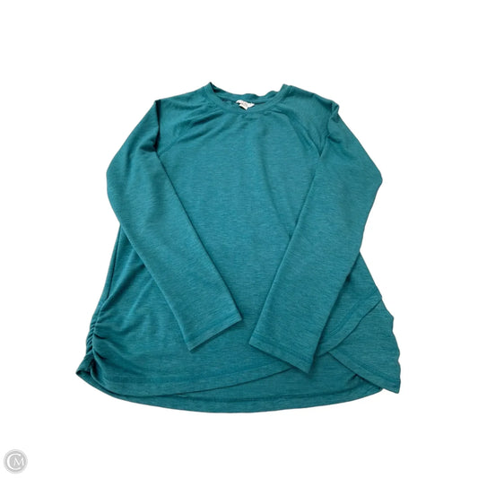 Athletic Top Long Sleeve Crewneck By Danskin In Blue, Size: L