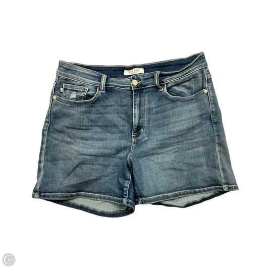 Shorts By Judy Blue In Blue Denim, Size: 18