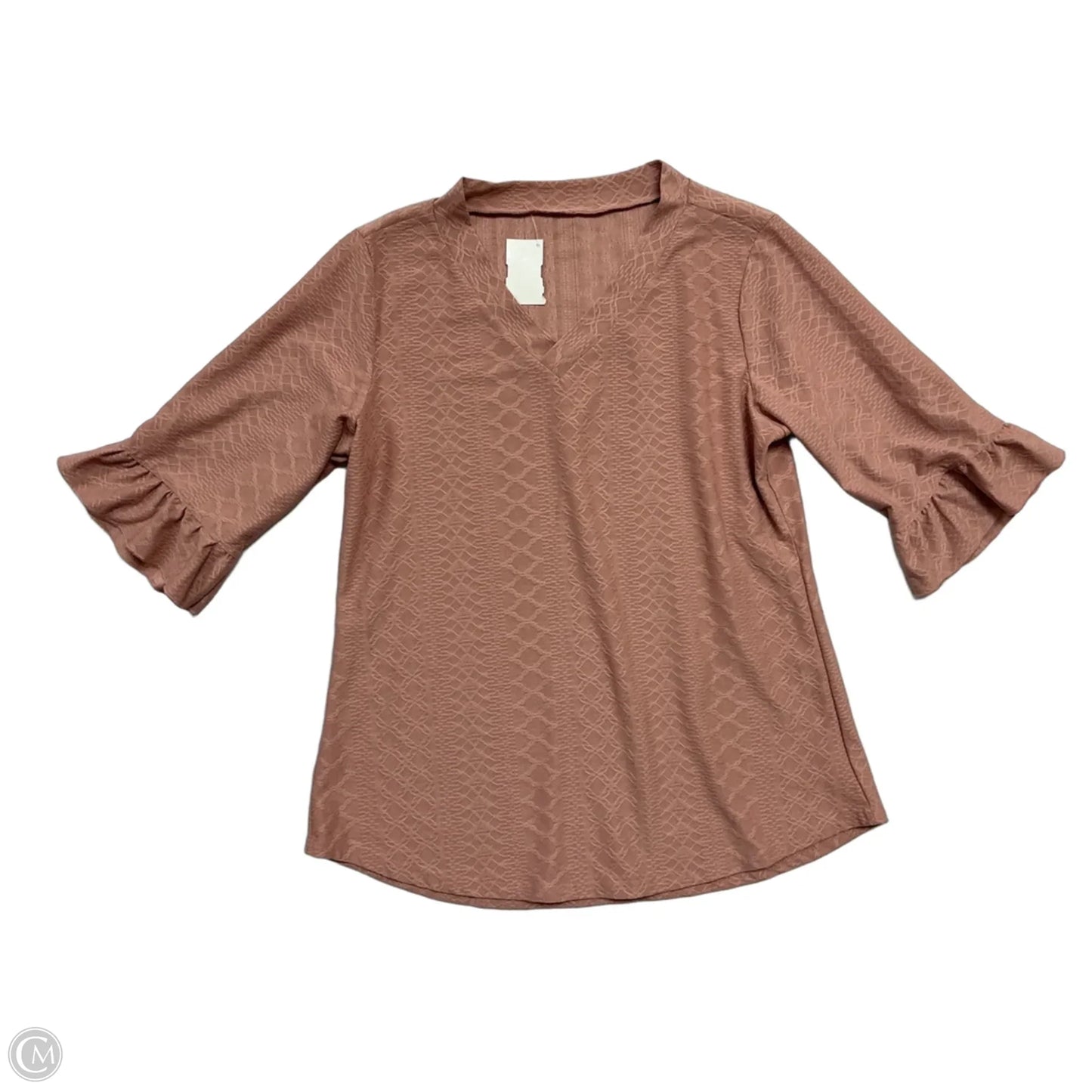 Top Short Sleeve By Clothes Mentor In Pink, Size: L