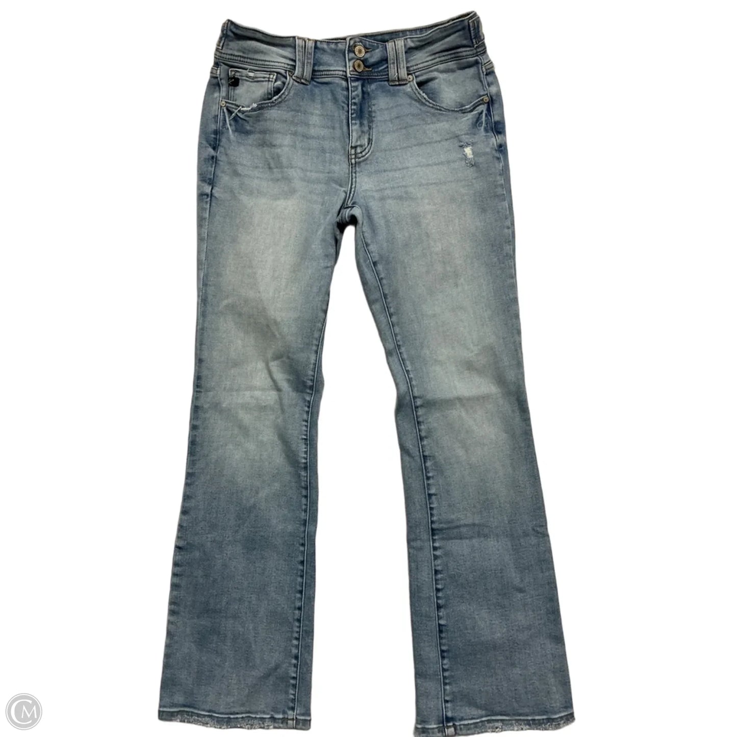Jeans Flared By Kancan In Blue Denim, Size: 6