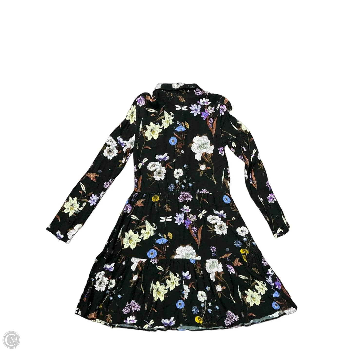 Dress Casual Short By H&m In Floral Print, Size: Xs