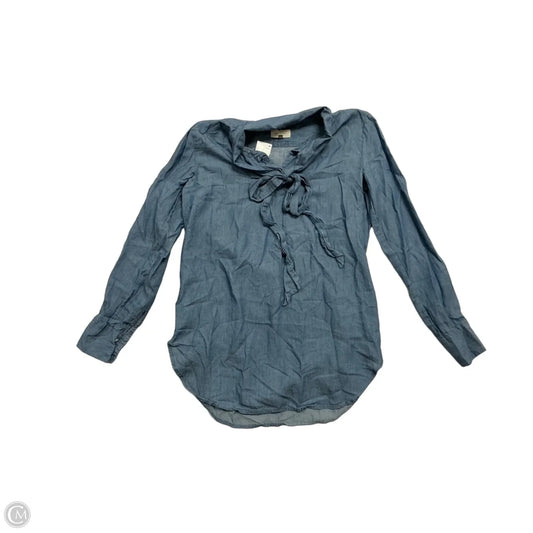 Top Long Sleeve By Loft In Blue, Size: Xs