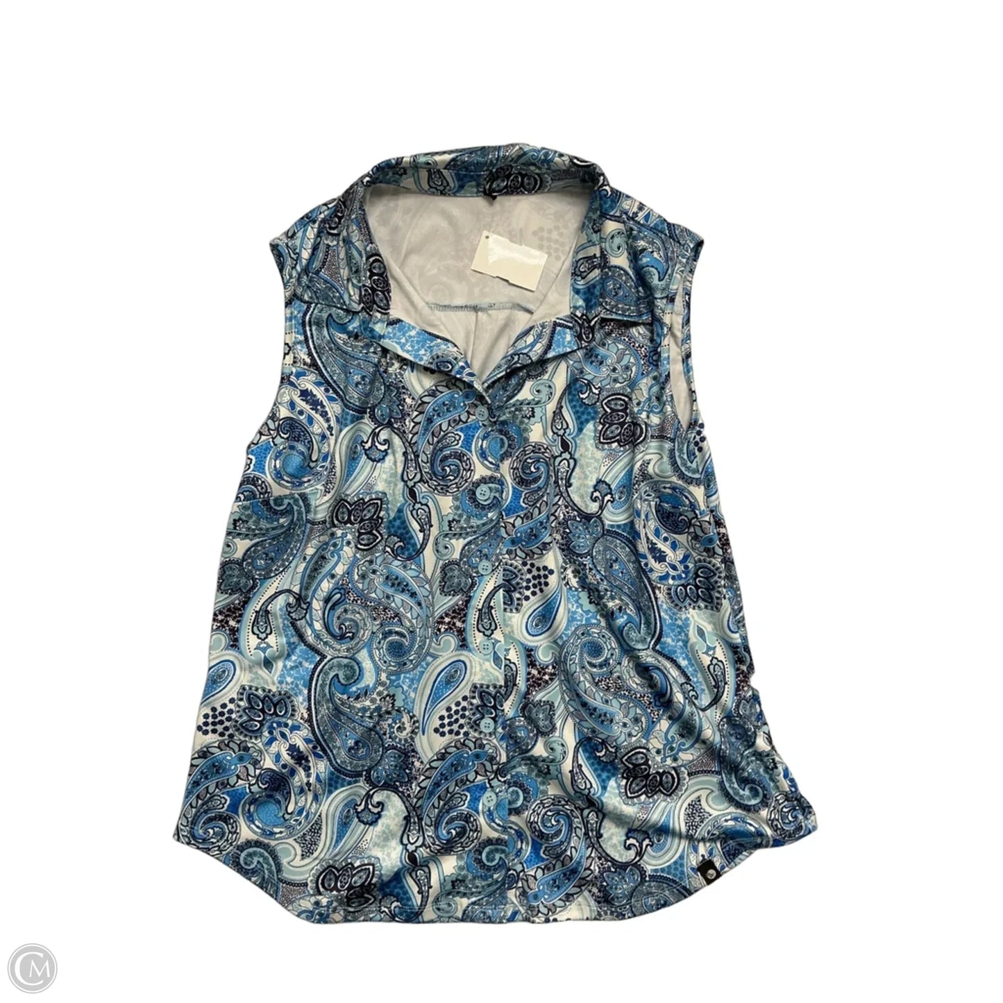 Top Sleeveless By Clothes Mentor In Paisley Print, Size: L