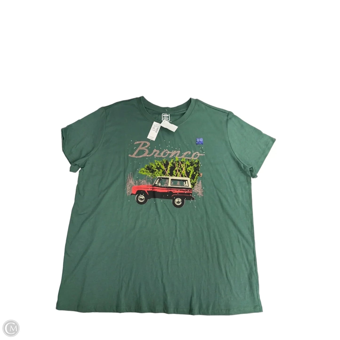 Top Short Sleeve By Maurices In Green, Size: Xl
