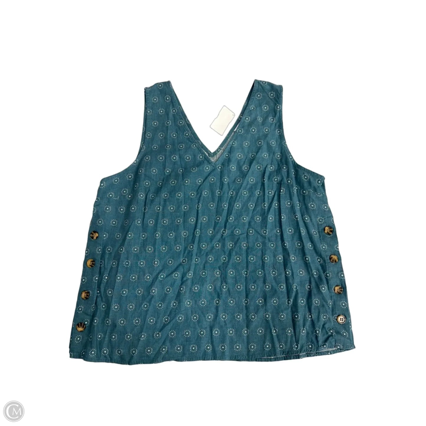 Top Sleeveless By Market & Spruce In Blue, Size: L