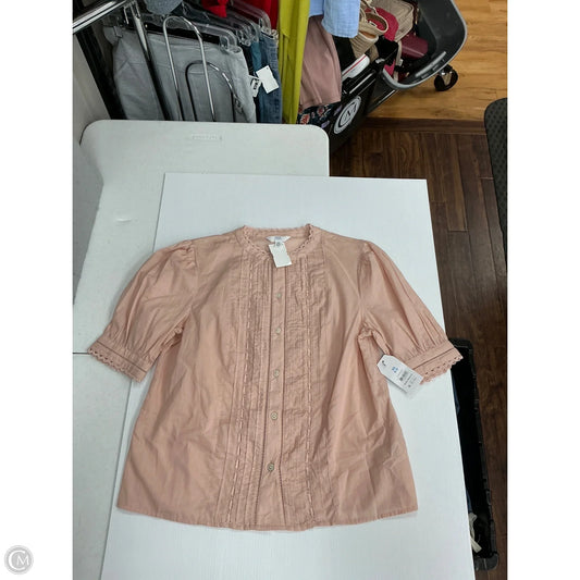 Top Short Sleeve By Time And Tru In Pink, Size: Xs