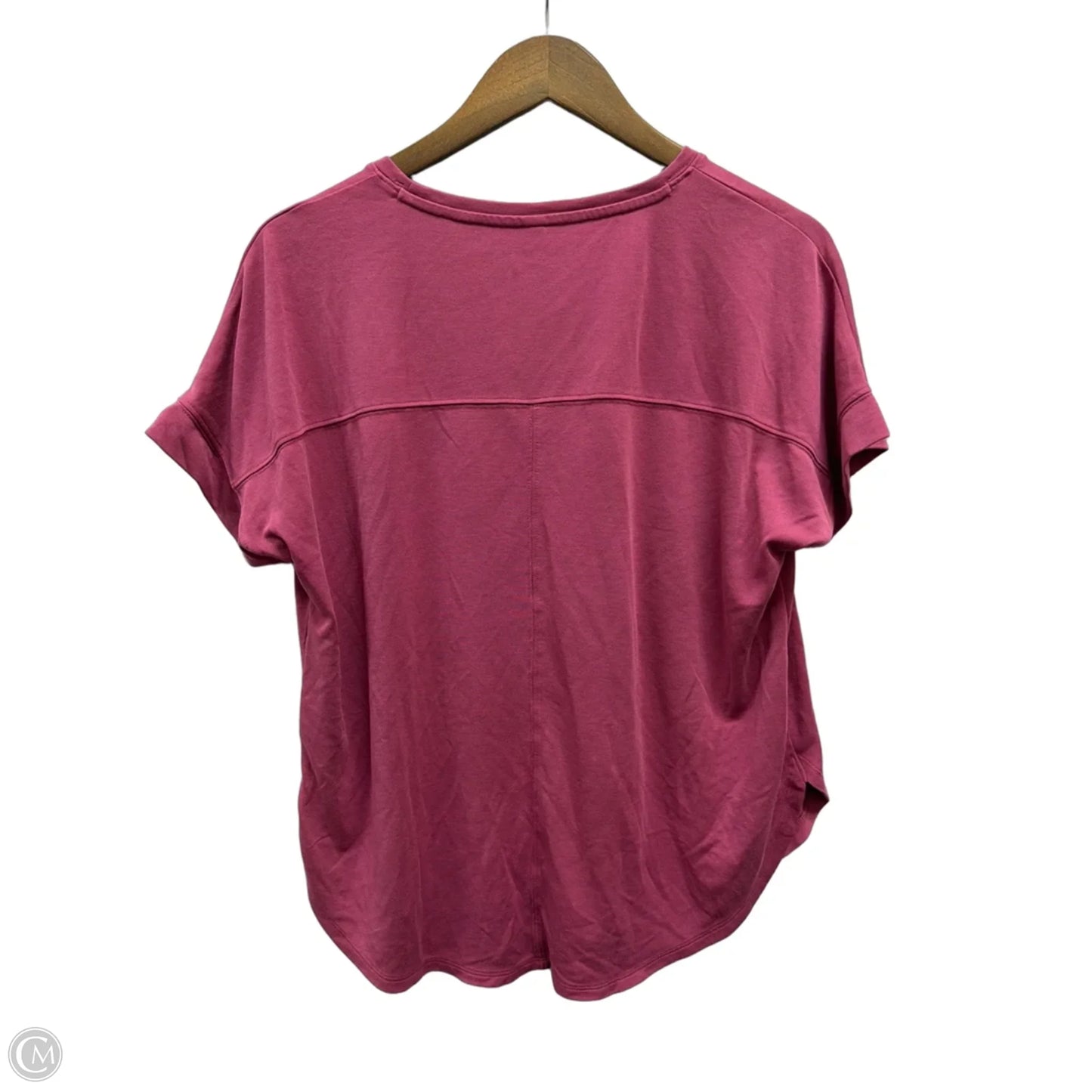 Top Short Sleeve Basic By Stylus In Pink, Size: M