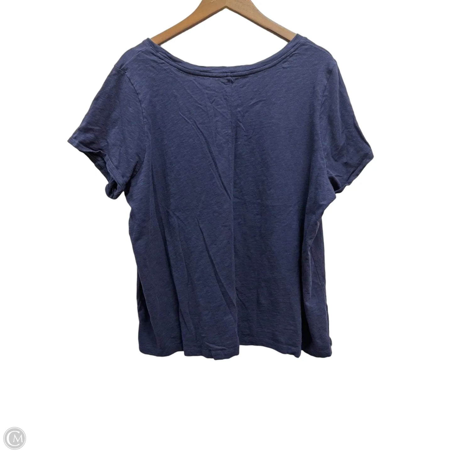 Top Short Sleeve Basic By Cynthia Rowley In Navy, Size: 2x