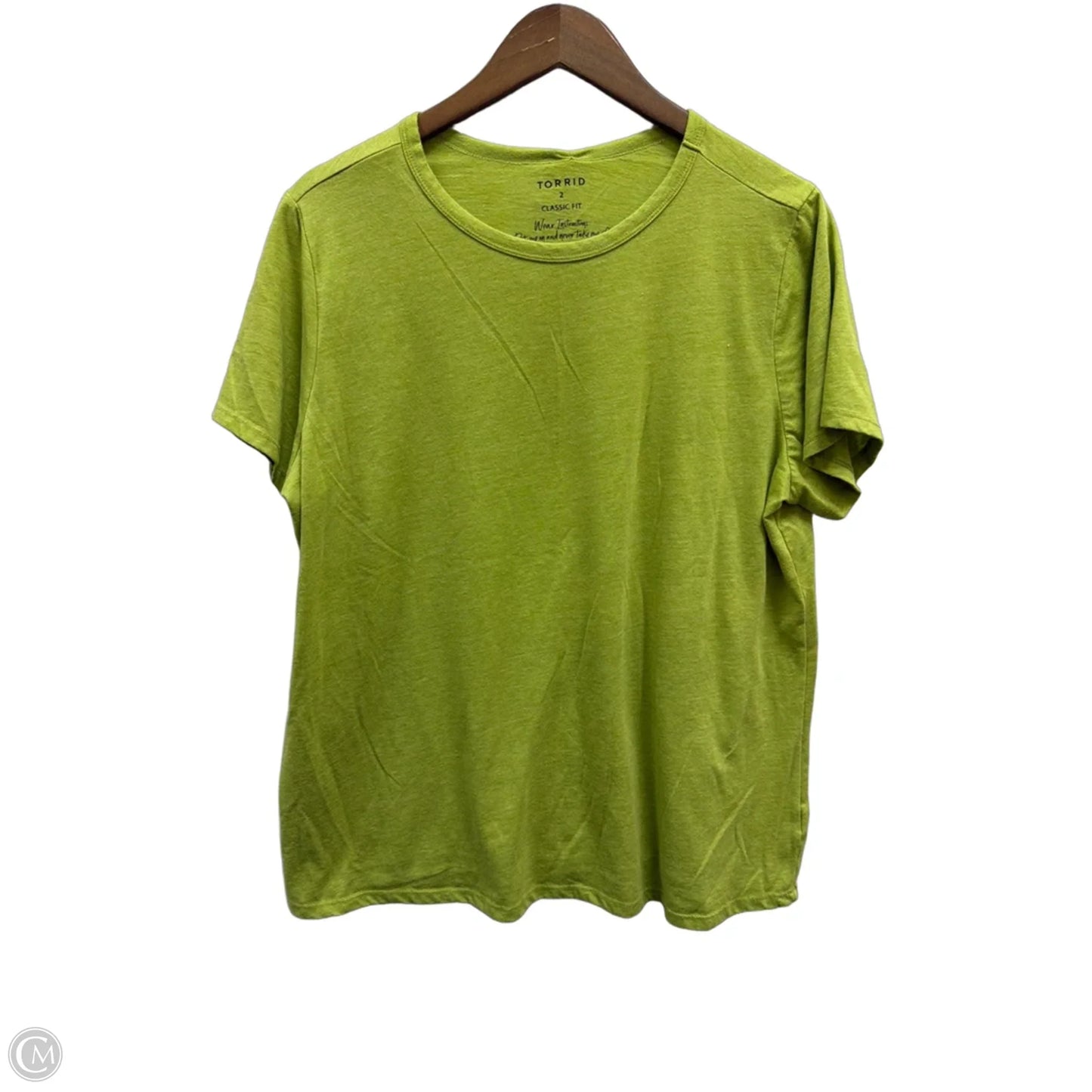 Top Short Sleeve Basic By Torrid In Green, Size: 2x