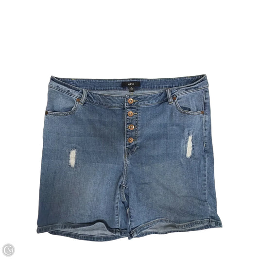 Shorts By Ellos In Blue Denim, Size: 18