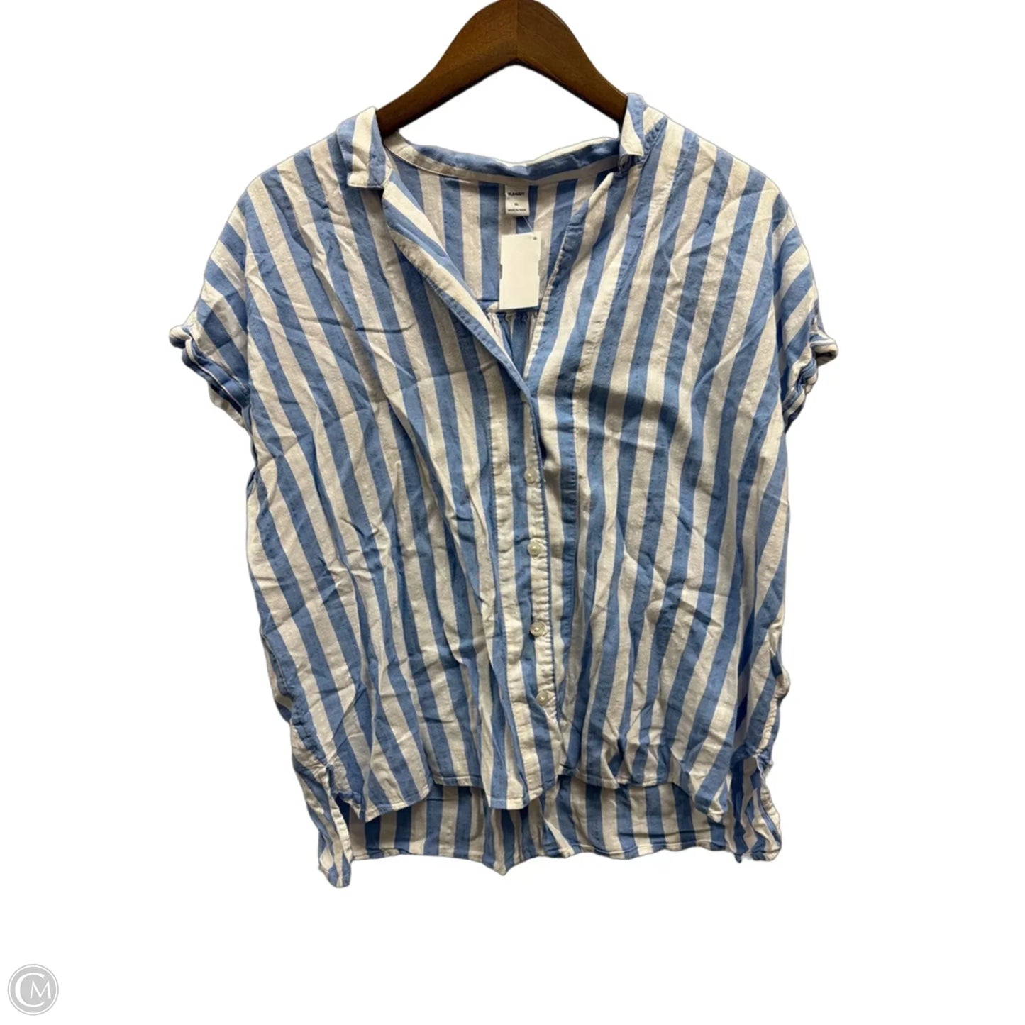 Top Short Sleeve By Old Navy In Striped Pattern, Size: Xl