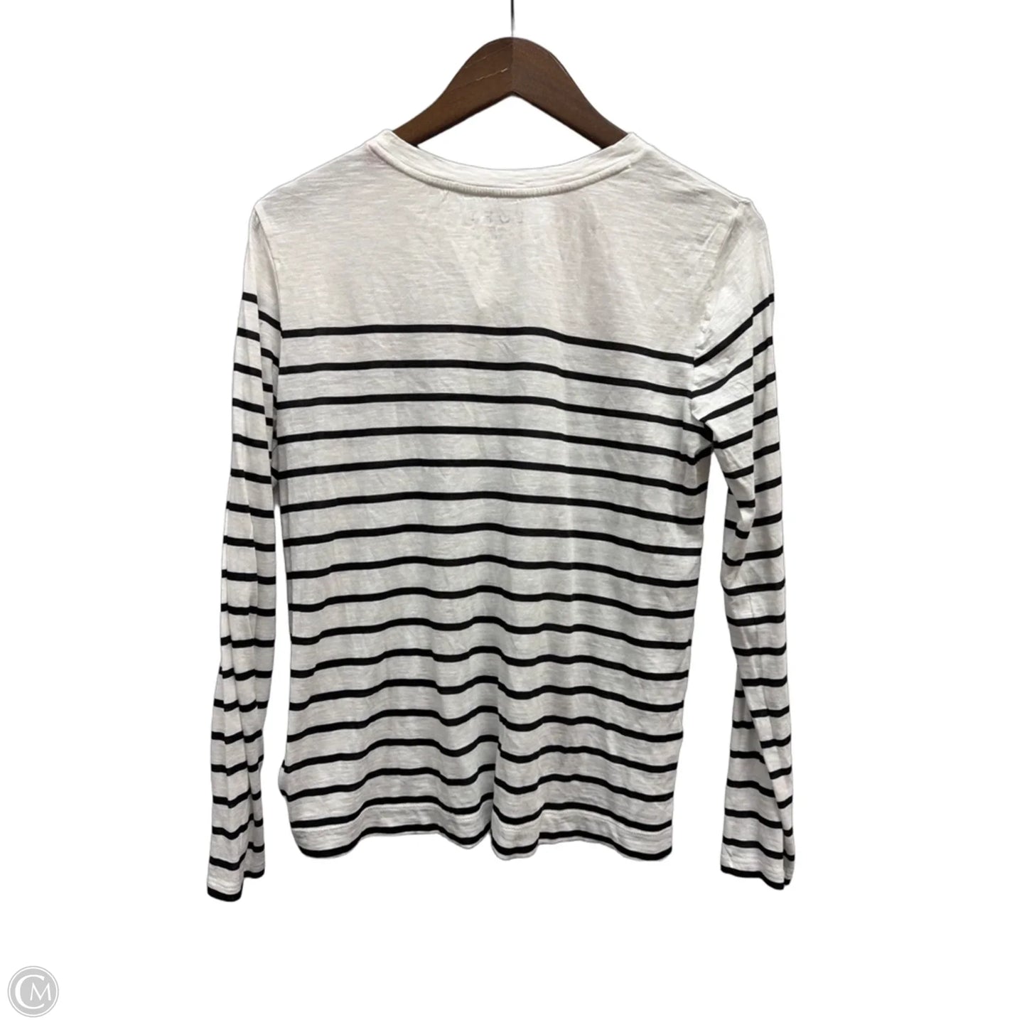 Top Long Sleeve By Loft In Striped Pattern, Size: M