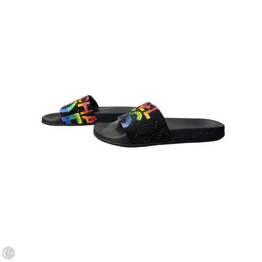 Sandals Flats By Michael By Michael Kors In Multi-colored, Size: 9