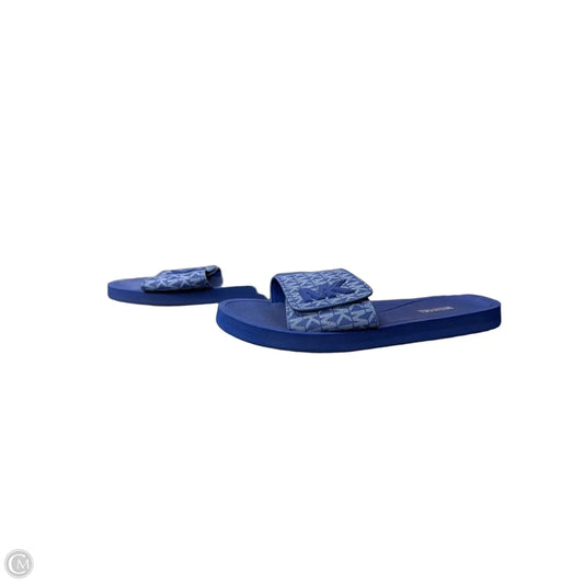 Sandals Flats By Michael By Michael Kors In Blue, Size: 9