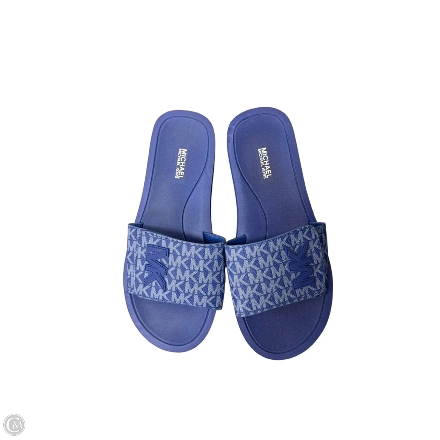 Sandals Flats By Michael By Michael Kors In Blue, Size: 9