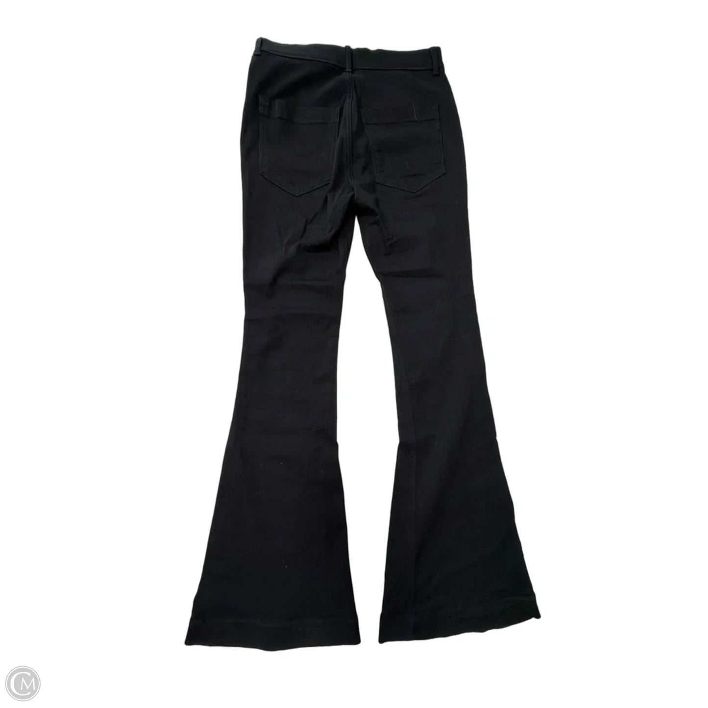 Jeans Flared By Express In Black Denim, Size: 4