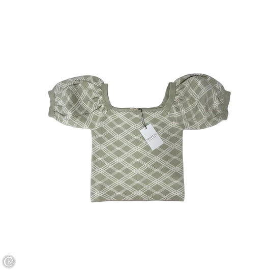 Top Short Sleeve By Promesa In Green, Size: M