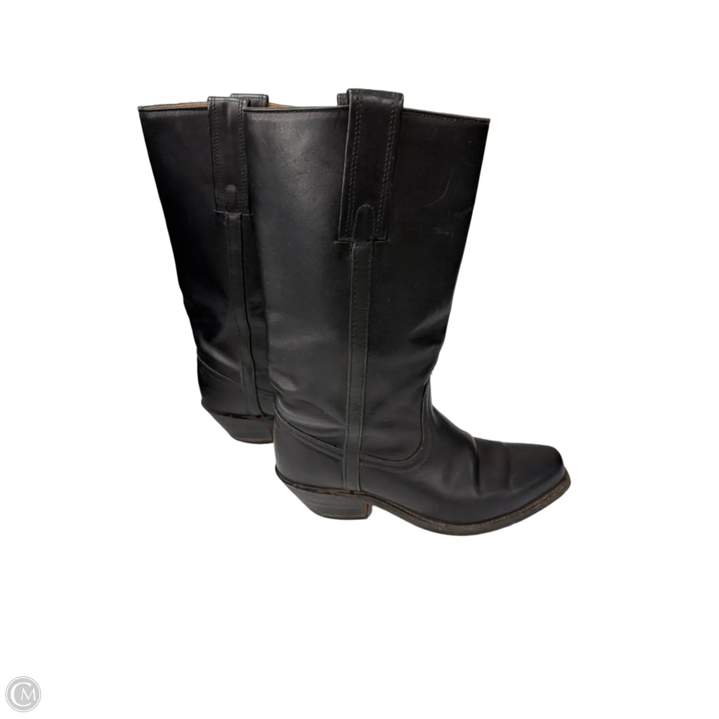 Boots Designer By Frye In Black, Size: 6.5