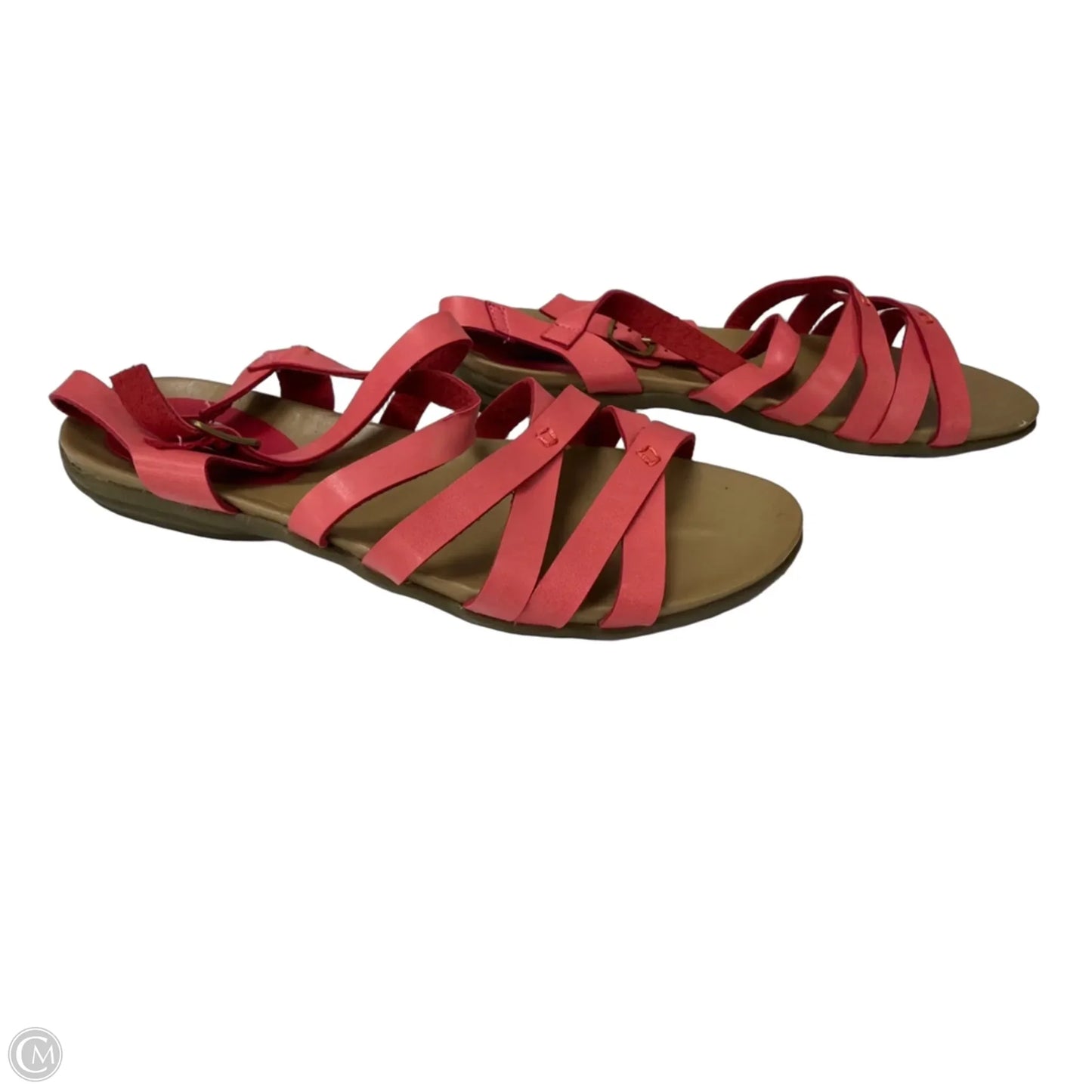 Sandals Flats By Clothes Mentor In Pink, Size: 8