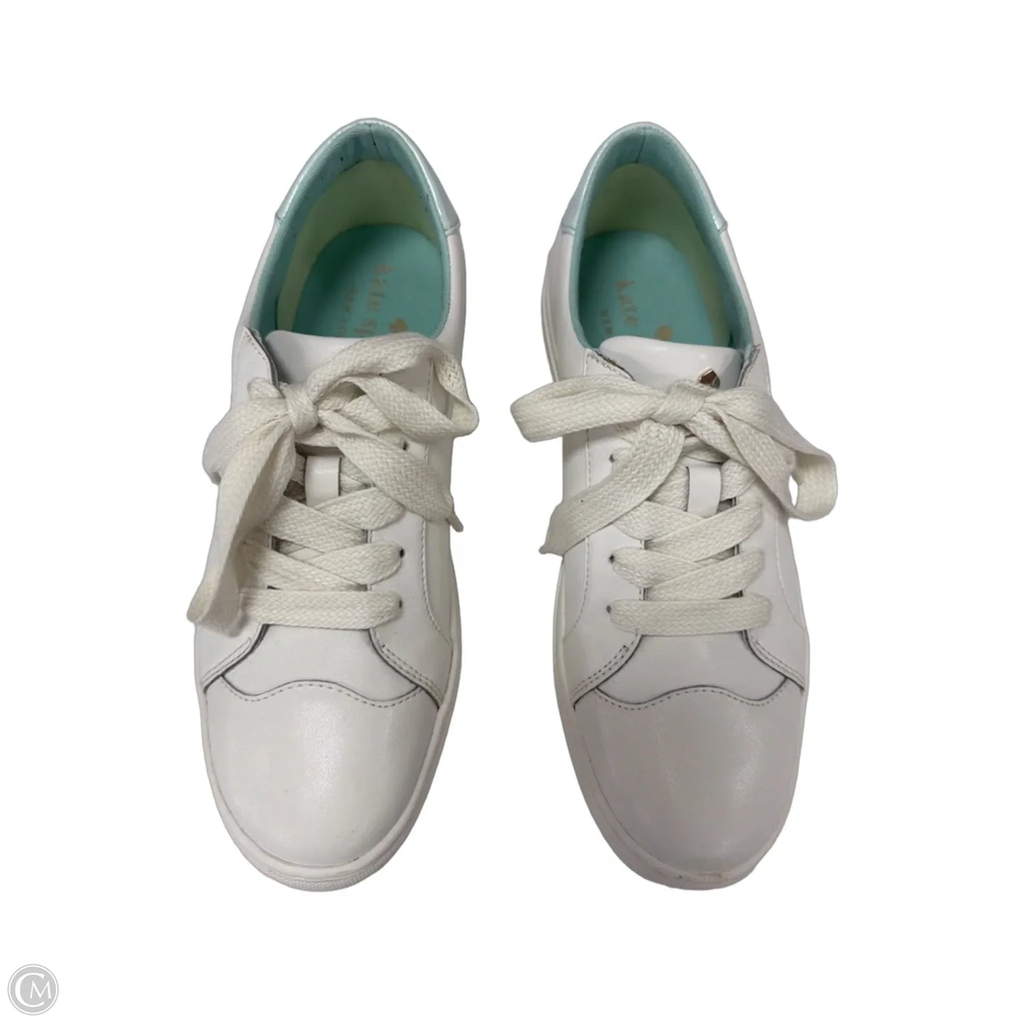 Shoes Designer By Kate Spade In Green & White, Size: 9