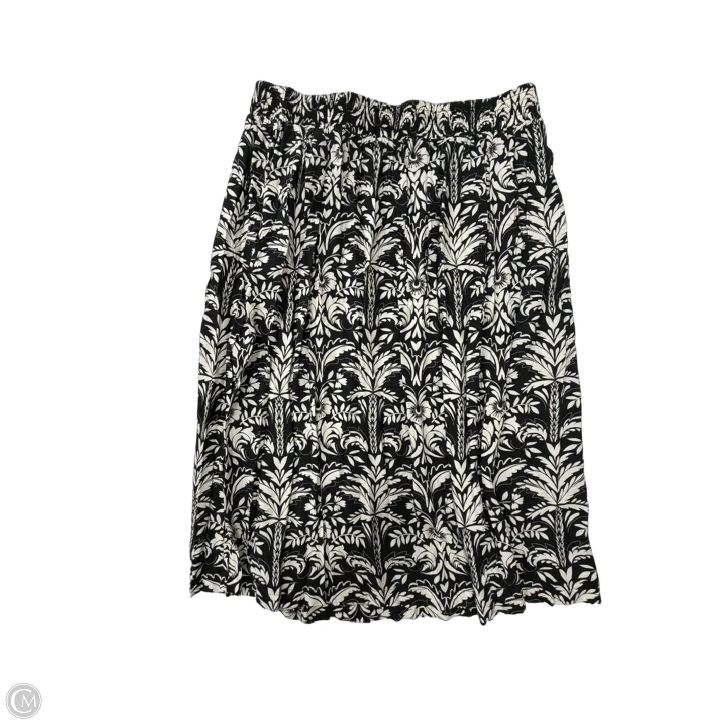 Skirt Maxi By Croft And Barrow In Black & White, Size: 1x