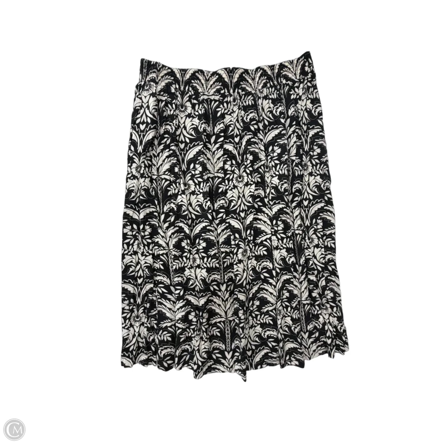 Skirt Maxi By Croft And Barrow In Black & White, Size: 1x
